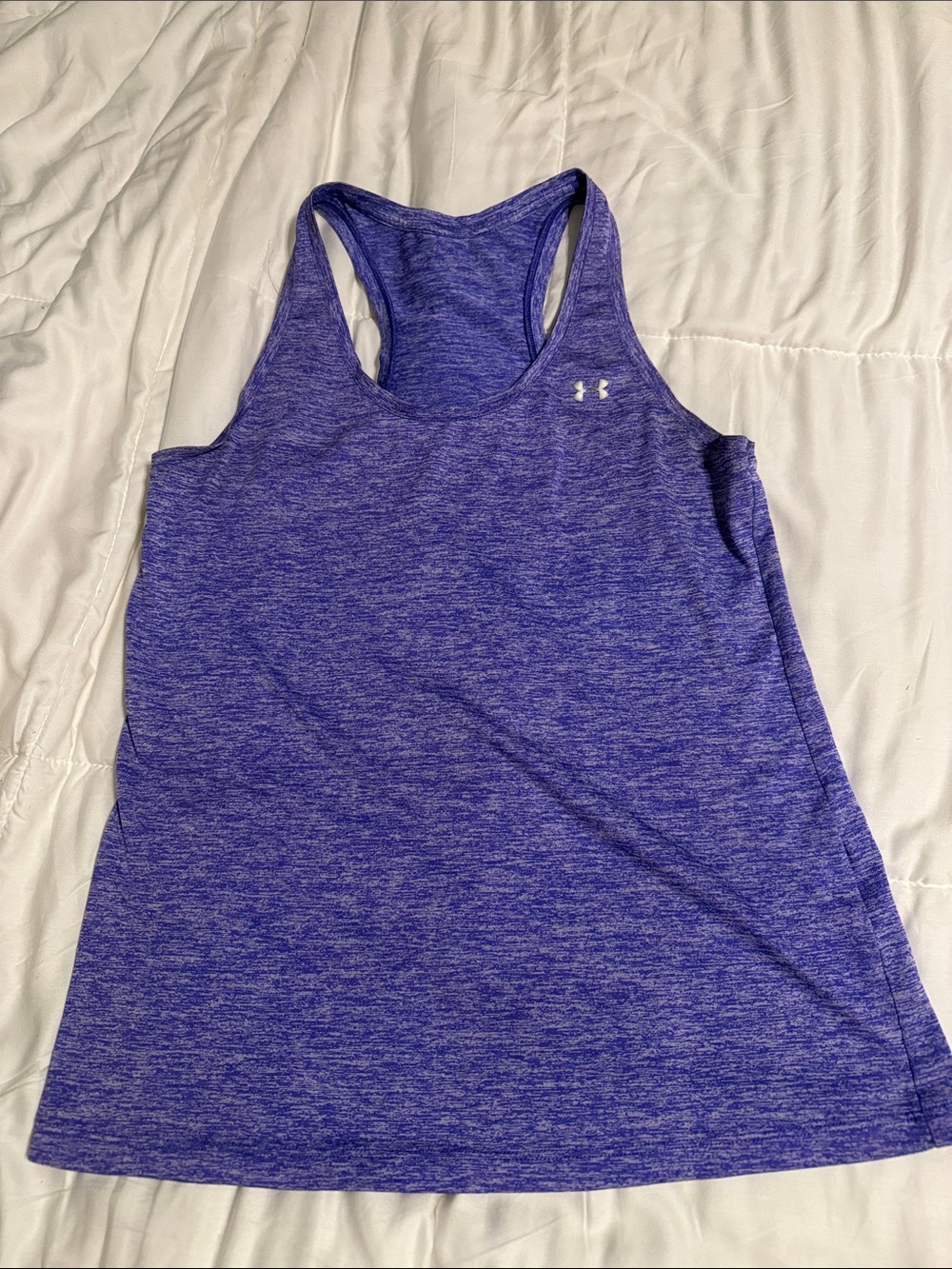 Under Armour Purple Heather Racerback Tank Top size medium